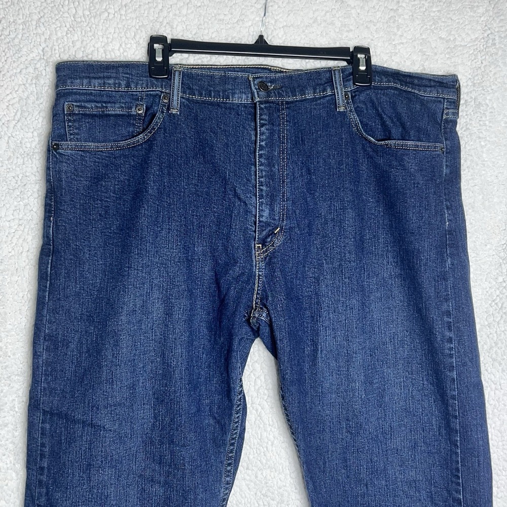 Levi's 505 Jeans Mens 40x30 Blue Regular Fit Straight Leg Dark Wash Denim (READ) - Picture 4 of 11
